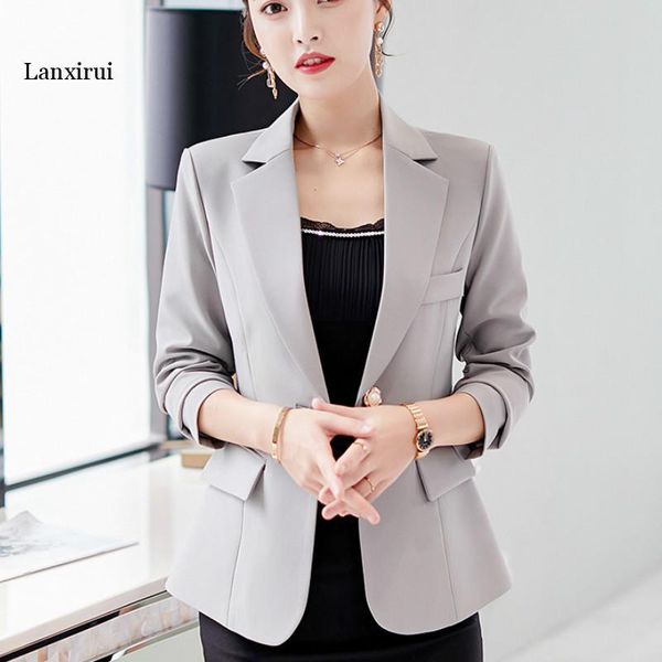 women's suits & blazers autumn women blazer jacket solid single button short office slim fit burgundy jackets spring female suit femini, White;black
women's suits & blazers autumn women blazer jacket solid single button short office slim fit burgundy jackets spring female suit femini, White;black
