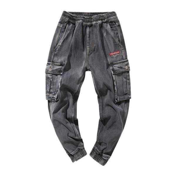 men's jeans autumn and winter models harem pants trend youth loose casual large size black gray tooling feet fall pockets, Blue
men's jeans autumn and winter models harem pants trend youth loose casual large size black gray tooling feet fall pockets, Blue