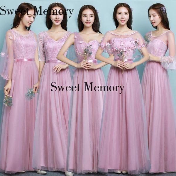 bridesmaid dress m054 pink light purple champagne grey long dresses sweet memory women summer lace half sleeves wedding party, White;pink
bridesmaid dress m054 pink light purple champagne grey long dresses sweet memory women summer lace half sleeves wedding party, White;pink