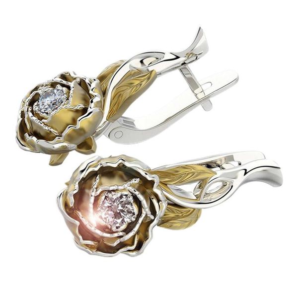 dangle & chandelier rose flower drop earrings for women romantic female accessories versatile fashion party jewelry, Silver
dangle & chandelier rose flower drop earrings for women romantic female accessories versatile fashion party jewelry, Silver