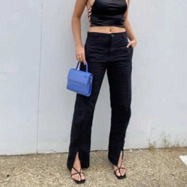 women's pants & capris mosimolly spring summer ol pants women split streetwear long casual trousers black mgjc, Black;white
women's pants & capris mosimolly spring summer ol pants women split streetwear long casual trousers black mgjc, Black;white