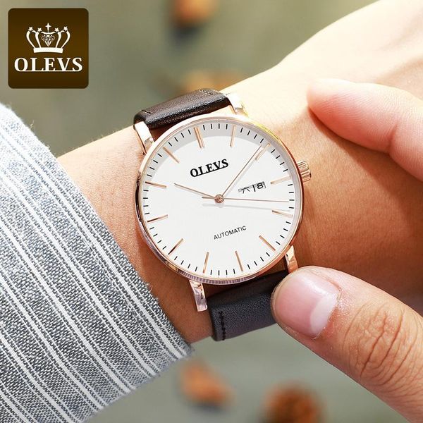 wristwatches automatic mechanical watch business waterproof thin mesh belt man men's, Slivery;brown
wristwatches automatic mechanical watch business waterproof thin mesh belt man men's, Slivery;brown