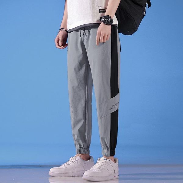 men's trousers spring and summer trend of waisted nine-point casual pants 2021 sports street wear, Black
men's trousers spring and summer trend of waisted nine-point casual pants 2021 sports street wear, Black