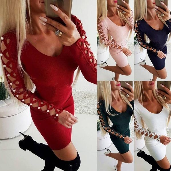 womens dresses party bodycon dress ladies elegant mini jumper sweater xmas xmax vestidos, Black;gray
womens dresses party bodycon dress ladies elegant mini jumper sweater xmas xmax vestidos, Black;gray
