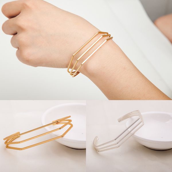 exquisite simple style versatile geometric solid polygon diamond opening bracelet, Black
exquisite simple style versatile geometric solid polygon diamond opening bracelet, Black