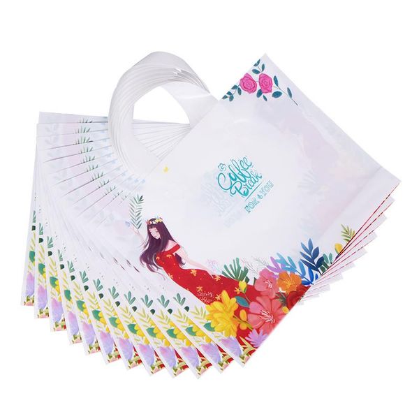 gift wrap plastic bag clothing store high grade women's hand carry rubber big package
gift wrap plastic bag clothing store high grade women's hand carry rubber big package