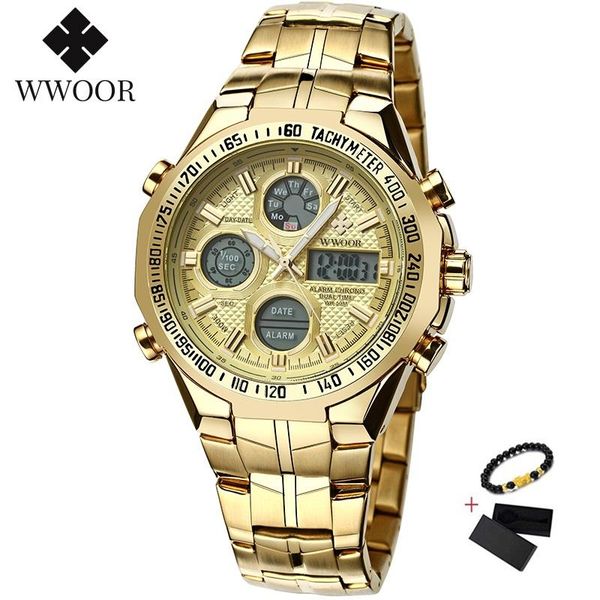 wristwatches wwoor digital led electronic watch men luxury big dial sports gold waterproof full steel quartz military mens watches 2021, Slivery;brown
wristwatches wwoor digital led electronic watch men luxury big dial sports gold waterproof full steel quartz military mens watches 2021, Slivery;brown