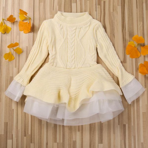 girl's dresses baby girl sweater dress knitted long sleeves mesh stitching princess ruffle classic round neck prom costume, Red;yellow
girl's dresses baby girl sweater dress knitted long sleeves mesh stitching princess ruffle classic round neck prom costume, Red;yellow