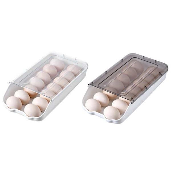 storage bottles & jars 2pc automatic rolling egg box kitchen refrigerator household drawer container organizer
storage bottles & jars 2pc automatic rolling egg box kitchen refrigerator household drawer container organizer