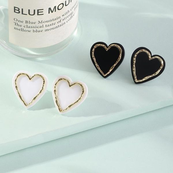 stud trend fashion cold style heart-shaped acrylic earring for women fresh temperament earrings charm jewelry party birthday gift, Golden;silver
stud trend fashion cold style heart-shaped acrylic earring for women fresh temperament earrings charm jewelry party birthday gift, Golden;silver