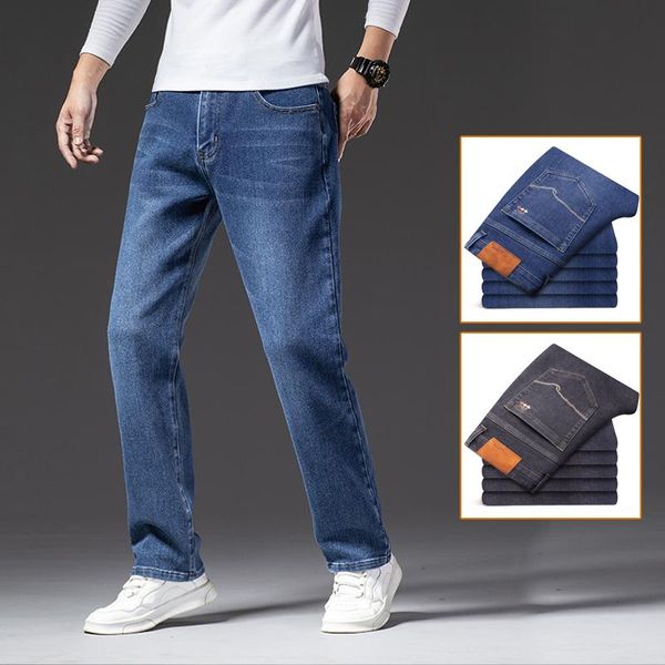 men's jeans 2021 autumn plus size 42 44 46 soft elasticity straight regular denim pants fashion casual trousers oversize clothes, Blue
men's jeans 2021 autumn plus size 42 44 46 soft elasticity straight regular denim pants fashion casual trousers oversize clothes, Blue