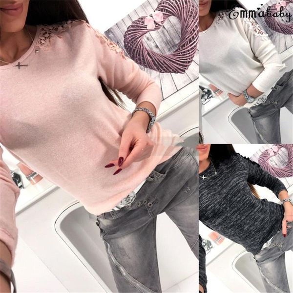 women's t-shirt brown highstreet office lady o neck lace floral print fitted pullovers long sleeve tee 2021 spring casual women top, White
women's t-shirt brown highstreet office lady o neck lace floral print fitted pullovers long sleeve tee 2021 spring casual women top, White