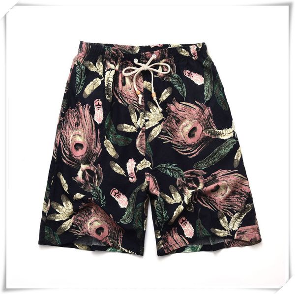 2021 soccer shorts summer style cotton and linen printed big pants beach men's loose davis bbb444, Black;red
2021 soccer shorts summer style cotton and linen printed big pants beach men's loose davis bbb444, Black;red