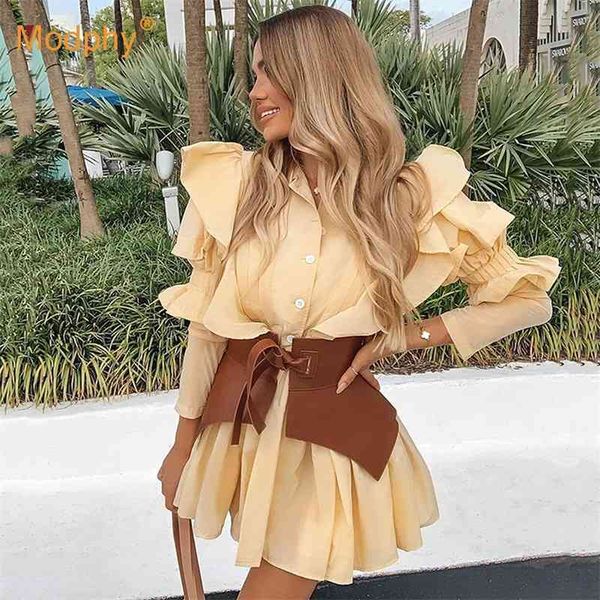 elegant chic women a-line dress fashion bubble long-sleeved ruffled belt mini party dress female clothing korean autumn new 210325, Black;gray
elegant chic women a-line dress fashion bubble long-sleeved ruffled belt mini party dress female clothing korean autumn new 210325, Black;gray