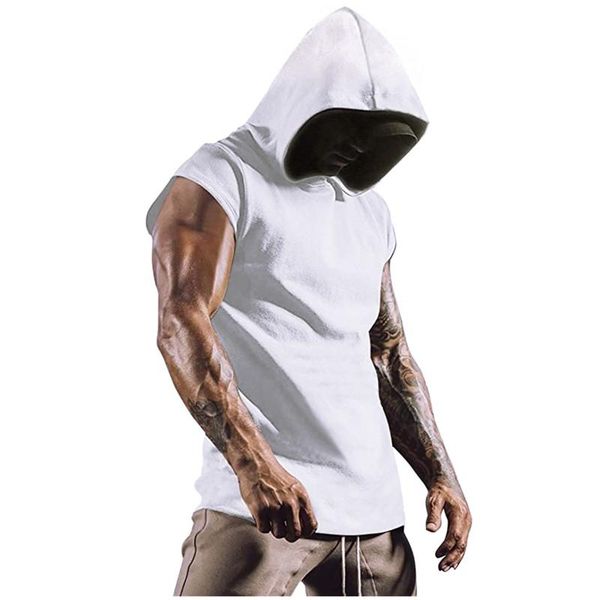 men' tank men clothing bodybuilding muscle guys fitness mens gym hooded vest stringer sportswear sleeveless shirt hoodie, White;black
men' tank men clothing bodybuilding muscle guys fitness mens gym hooded vest stringer sportswear sleeveless shirt hoodie, White;black
