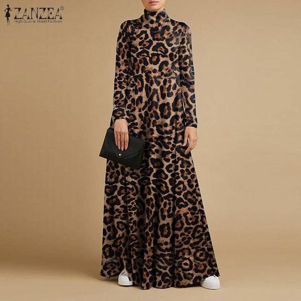 zanzea women's high neck casual drs, leopard long sve fashion, retro style, loose, Black;gray
zanzea women's high neck casual drs, leopard long sve fashion, retro style, loose, Black;gray