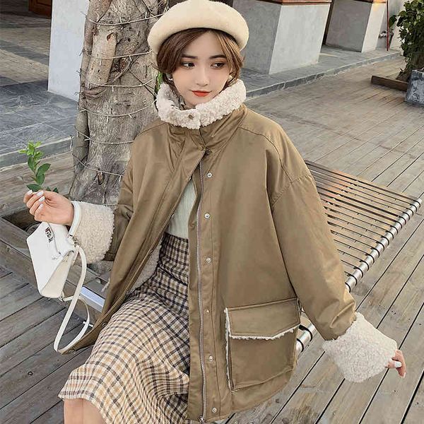 jacket female winter cashmere lining lamb turtleneck high fashion mink women's jacket, Black;brown
jacket female winter cashmere lining lamb turtleneck high fashion mink women's jacket, Black;brown