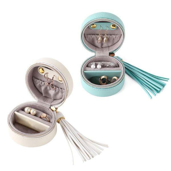 jewelry pouches, bags portable box storage organizer pu leather small round jewellery case rings earrings zipper wholesales, Pink;blue
jewelry pouches, bags portable box storage organizer pu leather small round jewellery case rings earrings zipper wholesales, Pink;blue