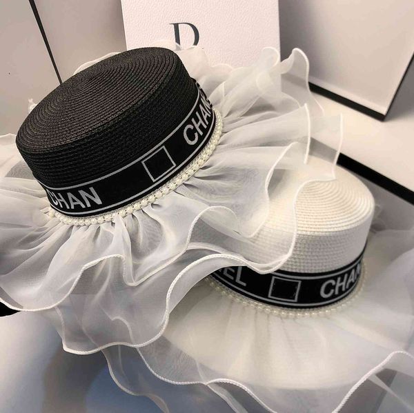 hat girl summer small fragrance big eaves flat straw hat french hepburn net wave fairy sun shade straw hat, Black;white
hat girl summer small fragrance big eaves flat straw hat french hepburn net wave fairy sun shade straw hat, Black;white