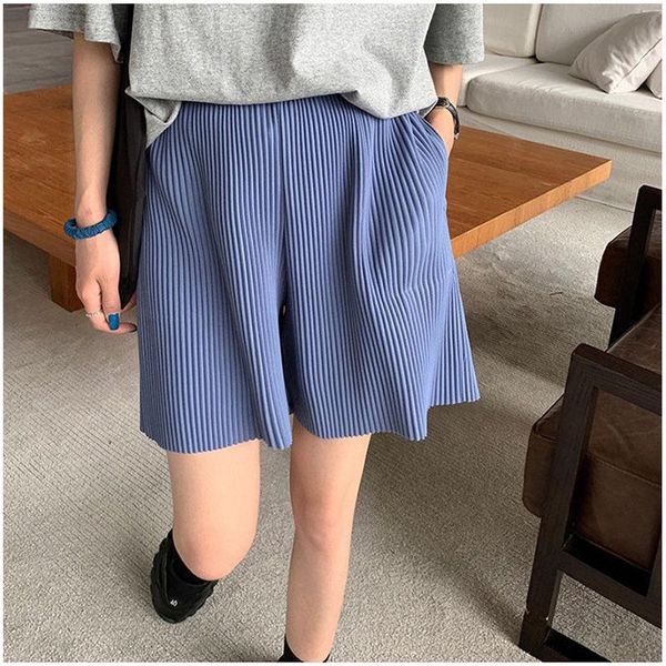women's shorts women summer solid draped elastic waist loose korean style casual all-match wide leg girls streetwear thin culotte, White;black
women's shorts women summer solid draped elastic waist loose korean style casual all-match wide leg girls streetwear thin culotte, White;black
