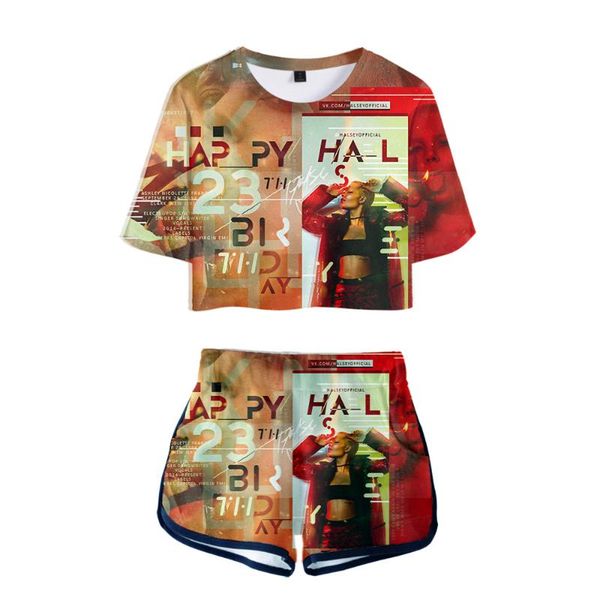 women's tracksuits 3d print leisure hip hop halsey idol occident basic women 2 pic cool kpop street summer personality short pants sets, Gray
women's tracksuits 3d print leisure hip hop halsey idol occident basic women 2 pic cool kpop street summer personality short pants sets, Gray