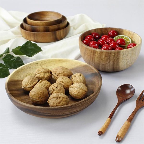 bowls creative natural solid acacia wooden bowl for soup rice handmade wood fruit salad kitchen utensils tableware
bowls creative natural solid acacia wooden bowl for soup rice handmade wood fruit salad kitchen utensils tableware