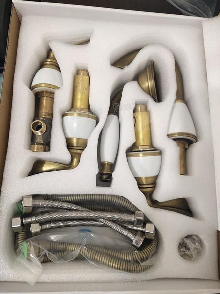 5pcs antique brass bathtub faucet set, golden bathroom for and cold mixer,chrome sink 3 handle 5 hole 5pcs/set shower sets
5pcs antique brass bathtub faucet set, golden bathroom for and cold mixer,chrome sink 3 handle 5 hole 5pcs/set shower sets