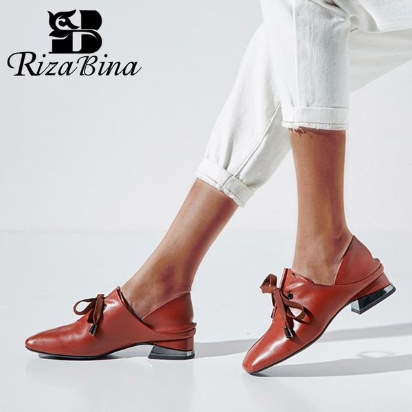 dress shoes rizabina lacing real leather women pumps vintage style thick heel slip on casual outdoor female footwear size 33-43, Black
dress shoes rizabina lacing real leather women pumps vintage style thick heel slip on casual outdoor female footwear size 33-43, Black