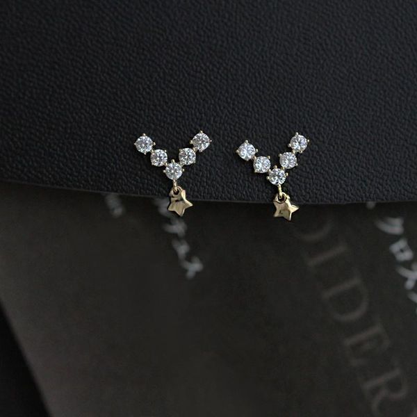 stud 925 sterling silver 14k gold plating classic v-shaped earrings women simple star fashion charm jewelry gift, Golden;silver
stud 925 sterling silver 14k gold plating classic v-shaped earrings women simple star fashion charm jewelry gift, Golden;silver