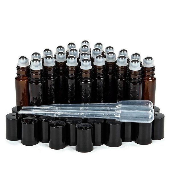 24pcs 10ml empty amber glass essential oil roll on bottle vials with stainless steel metal roller ball for perfume packing bottles
24pcs 10ml empty amber glass essential oil roll on bottle vials with stainless steel metal roller ball for perfume packing bottles