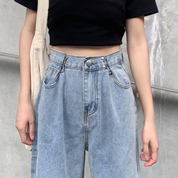 women's jeans women straight pachwork pocket wide leg denim high waist harajuku female overalls streetwear pants mom jean, Blue
women's jeans women straight pachwork pocket wide leg denim high waist harajuku female overalls streetwear pants mom jean, Blue