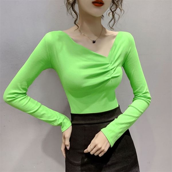 spring autumn women's korean style solid color v-neck long-sleeved slimming female bottoming s ll266 210506, White
spring autumn women's korean style solid color v-neck long-sleeved slimming female bottoming s ll266 210506, White