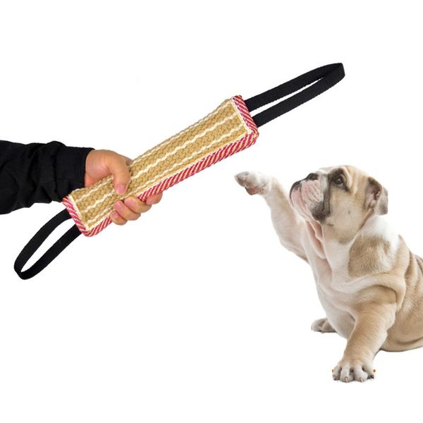 durable dog tug toy 2 strong handles interactive pet toys small large dogs jute bite pillow puppy training play game
durable dog tug toy 2 strong handles interactive pet toys small large dogs jute bite pillow puppy training play game