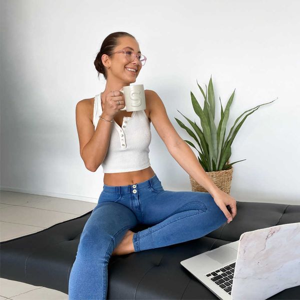 women's jeans petite light blue stretch pull on jeggings fashion mid waist push up mujer butt lift shaping iofv
women's jeans petite light blue stretch pull on jeggings fashion mid waist push up mujer butt lift shaping iofv