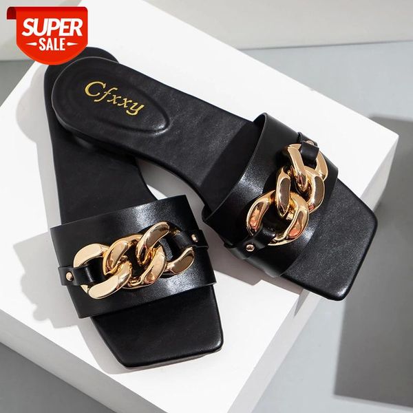 New Women Slippers Causal Ladies Square Toe Flat Outdoor Slides Fashion Metal Decoration Open Toe Beach Woman Shoes Drop Ship #le2I, Black
New Women Slippers Causal Ladies Square Toe Flat Outdoor Slides Fashion Metal Decoration Open Toe Beach Woman Shoes Drop Ship #le2I, Black
