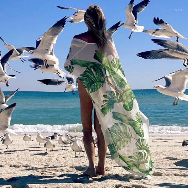 boho leaves print chiffon bathing suit cover-ups plus size beach wear long kimono dress women summer swimsuit cover up a791 women's swi, White;black
boho leaves print chiffon bathing suit cover-ups plus size beach wear long kimono dress women summer swimsuit cover up a791 women's swi, White;black