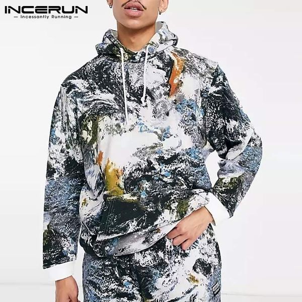 men's tracksuits incerun 2021 retro trend sets tropical loose casual camouflage short suit men long sleeve sweater hooded s-5xl, Gray
men's tracksuits incerun 2021 retro trend sets tropical loose casual camouflage short suit men long sleeve sweater hooded s-5xl, Gray