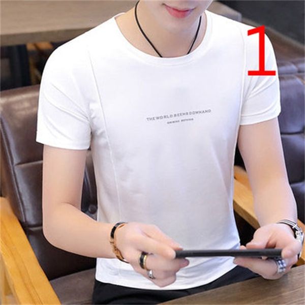 t shirts summer korean version of the self-cultivation tide small stand collar half sleeve, White;black
t shirts summer korean version of the self-cultivation tide small stand collar half sleeve, White;black
