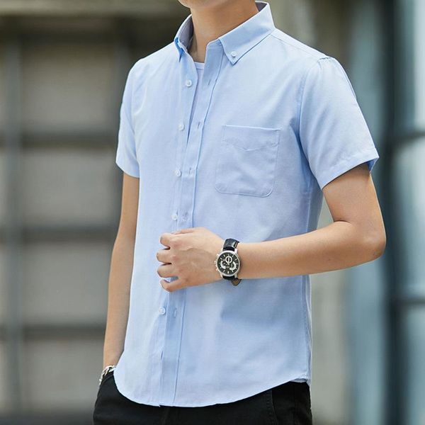 men's casual shirts shirt short sleeve slim fit cotton oxford comfortable business formal solid color plus size korean clothes, White;black
men's casual shirts shirt short sleeve slim fit cotton oxford comfortable business formal solid color plus size korean clothes, White;black