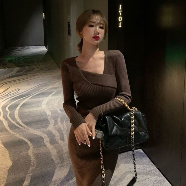 vintage knitted dress women long sleeve sweater elegant party dress female spring 2021 office lady slim one-piece dress korean, Black;gray
vintage knitted dress women long sleeve sweater elegant party dress female spring 2021 office lady slim one-piece dress korean, Black;gray