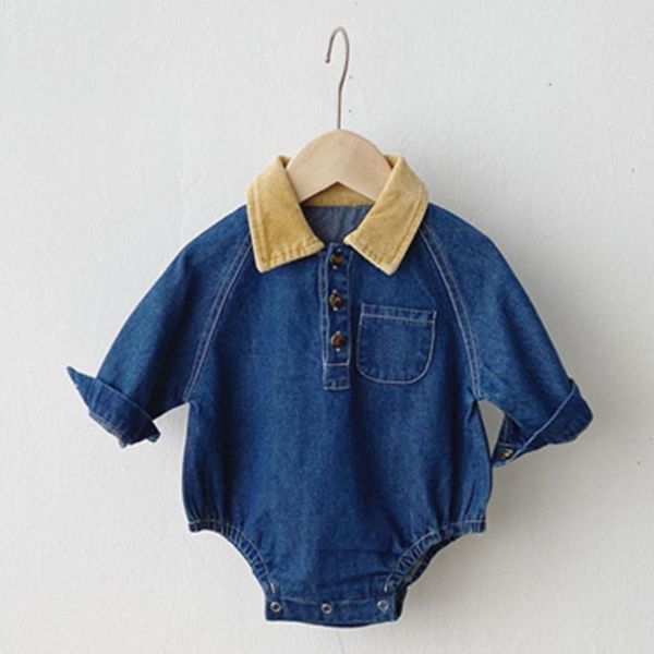 baby rompers for boys long sleeve jumpsuit toddler denim bodysuit casual pocket design set overalls 0-24m, Blue
baby rompers for boys long sleeve jumpsuit toddler denim bodysuit casual pocket design set overalls 0-24m, Blue