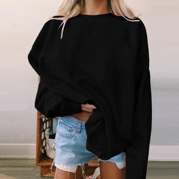 women's blouses & shirts loose tunic clothing 2021 solid color plus size ladies blouse long sleeve round neck casual for women 40#, White
women's blouses & shirts loose tunic clothing 2021 solid color plus size ladies blouse long sleeve round neck casual for women 40#, White