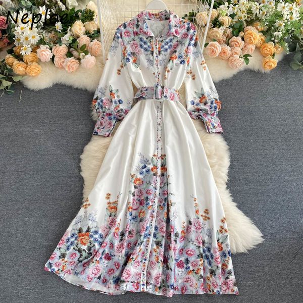neploe flower print dresses elegant belt slim waist vestidos long sleeve single breasted turn down collar women dress 1e370 210423, Black;gray
neploe flower print dresses elegant belt slim waist vestidos long sleeve single breasted turn down collar women dress 1e370 210423, Black;gray