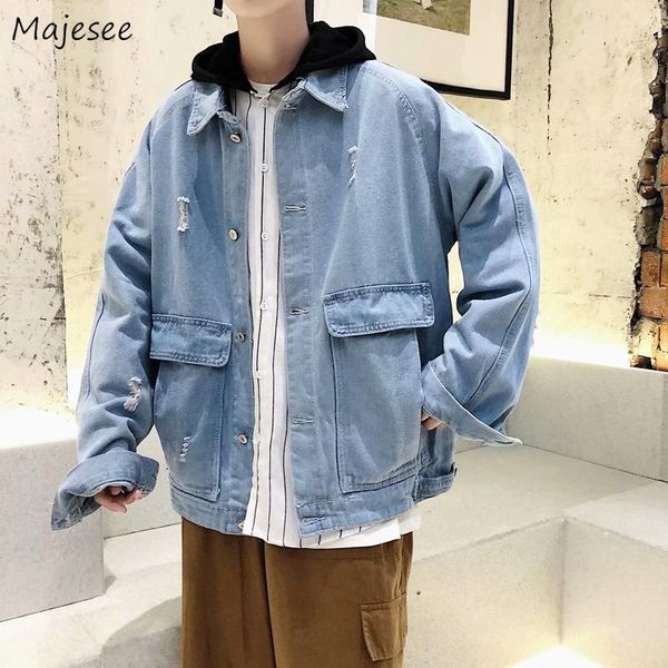men's jackets men jacket single breasted loose plus size mens and coats long sleeve harajuku solid soft all match korean style pockets, Black;brown
men's jackets men jacket single breasted loose plus size mens and coats long sleeve harajuku solid soft all match korean style pockets, Black;brown