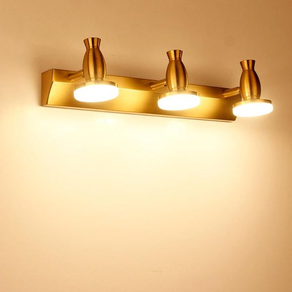 spot light luxury brushed copper color adjustable mural lamp bathroom toilet three-head makeup led mirror front wall
spot light luxury brushed copper color adjustable mural lamp bathroom toilet three-head makeup led mirror front wall