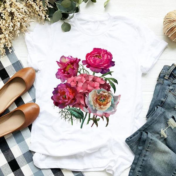 and women elegant peony floral mens womens printed short sleeve o neck tee ladies female clothes graphic, White;black
and women elegant peony floral mens womens printed short sleeve o neck tee ladies female clothes graphic, White;black