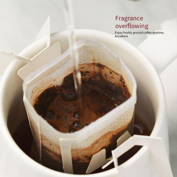 coffee filters 50pcs disposable filter bags portable hanging ear style eco-friendly paper bag for espresso
coffee filters 50pcs disposable filter bags portable hanging ear style eco-friendly paper bag for espresso
