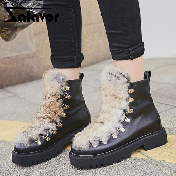 boots zalavor real leather women ankle plush fur round toe shoes winter warm fashion footwear size 34-39, Black
boots zalavor real leather women ankle plush fur round toe shoes winter warm fashion footwear size 34-39, Black