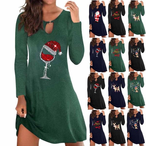casual dresses for women 2021 christmas clothes women's print hedging long dress female clothing vestidos, Black;gray
casual dresses for women 2021 christmas clothes women's print hedging long dress female clothing vestidos, Black;gray