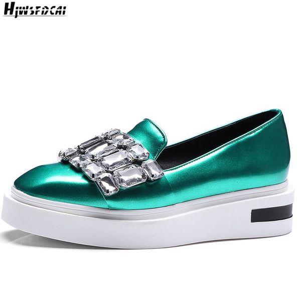 dress shoes hjwsfdcai patent leather fashion women rhinestone decor slip on spring female single breathable footwear, Black
dress shoes hjwsfdcai patent leather fashion women rhinestone decor slip on spring female single breathable footwear, Black